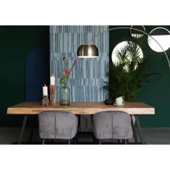 Rechthoekige Eettafels-Housecraft Living Housecraft Suri Eettafel Hout 220x100 Naturel