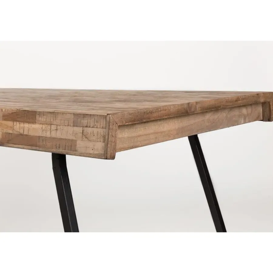 Rechthoekige Eettafels-Housecraft Living Housecraft Suri Eettafel Hout 220x100 Naturel