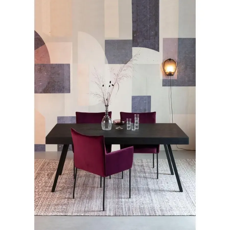 Housecraft Living Housecraft Suri Eettafel Hout 200x90 Zwart