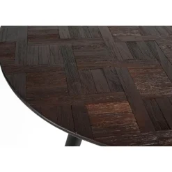 Ronde Eettafels-Housecraft Living Housecraft Webster Eettafel Rond Hout 180x90 cm Bruin