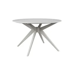 Ronde Eettafels-Housecraft Living Housecraft Zeme Eetkamerstafel Rond 122 cm Hout Beige