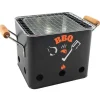 Merkloos Houtskoolbarbecue - tafelmodel - emmer bbq - zwart - 18 cm