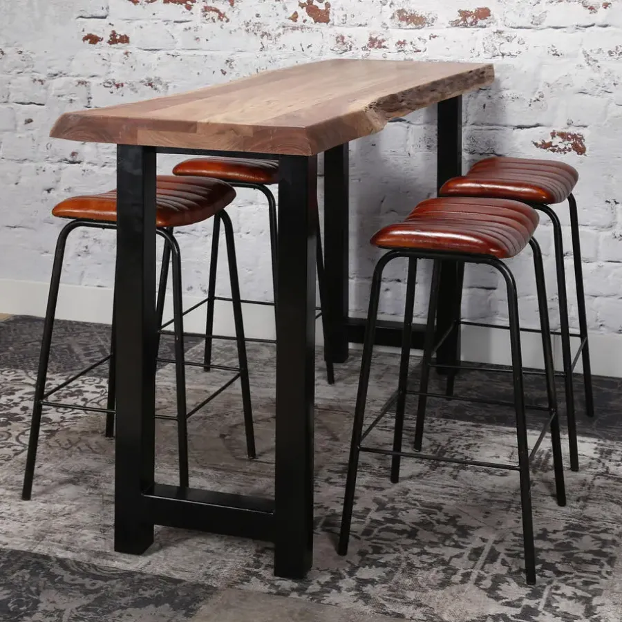 Hoyz Collection Hoyz - Bartafel Boomstam - 150cm breed - 4 Personen - 50x150x92