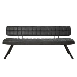 Eetkamerbanken-Hoyz Collection Hoyz - Eetkamerbank 180 cm - Kunstleer - 4 Personen