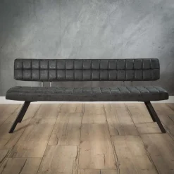 Eetkamerbanken-Hoyz Collection Hoyz - Eetkamerbank 180 cm - Kunstleer - 4 Personen