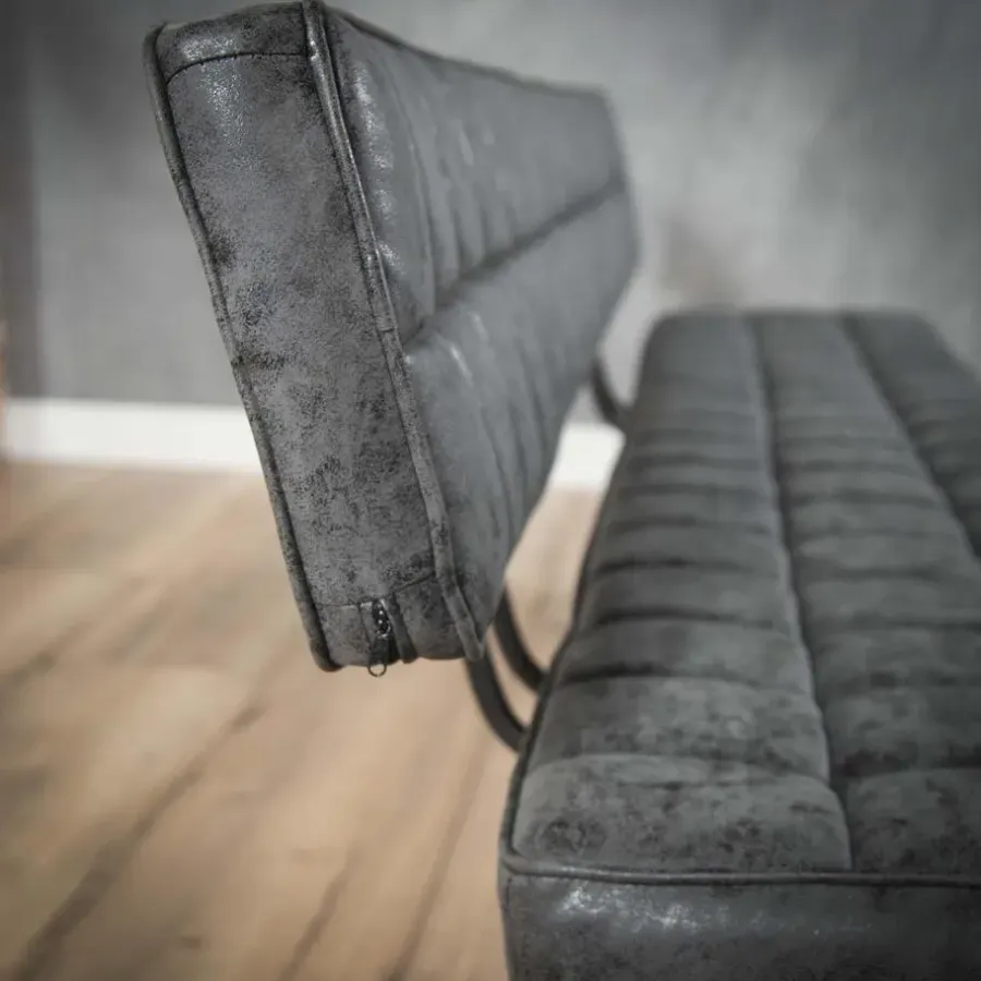 Eetkamerbanken-Hoyz Collection Hoyz - Eetkamerbank 180 cm - Kunstleer - 4 Personen
