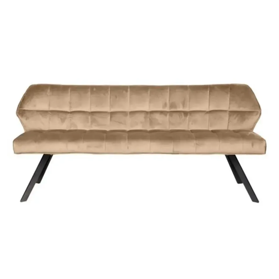 Eetkamerbanken-Hoyz Collection Hoyz - Eetkamerbank Raster - 180cm Breed - 3 Personen - Champagne
