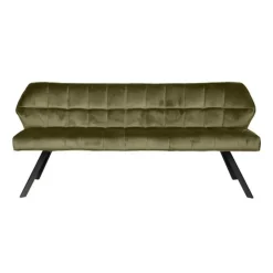 Eetkamerbanken-Hoyz Collection Hoyz - Eetkamerbank Raster - 180cm Breed - Groen