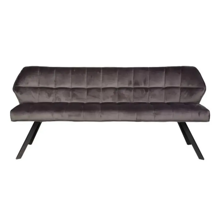 Hoyz Collection Hoyz - Eetkamerbank Raster - 180cm Breed - 3 Personen - Grijs