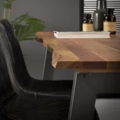 Hoyz Collection Hoyz - Eetkamertafel Edge - Bruin - Hout - 180x90x76