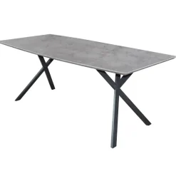 Hoyz Collection Hoyz - Industriele Eetkamertafel - Ovaal Blad - Zwart Frame