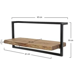 Wandplanken-Hoyz Collection Hoyz - Wandplank Edge - 65cm - Acaciahout