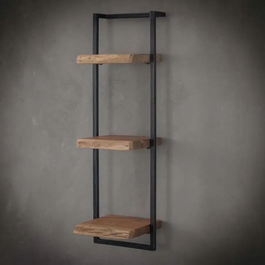 Hoyz Collection Hoyz - Wandplanken set Edge - Acaciahout - Complete set - 6 stuks