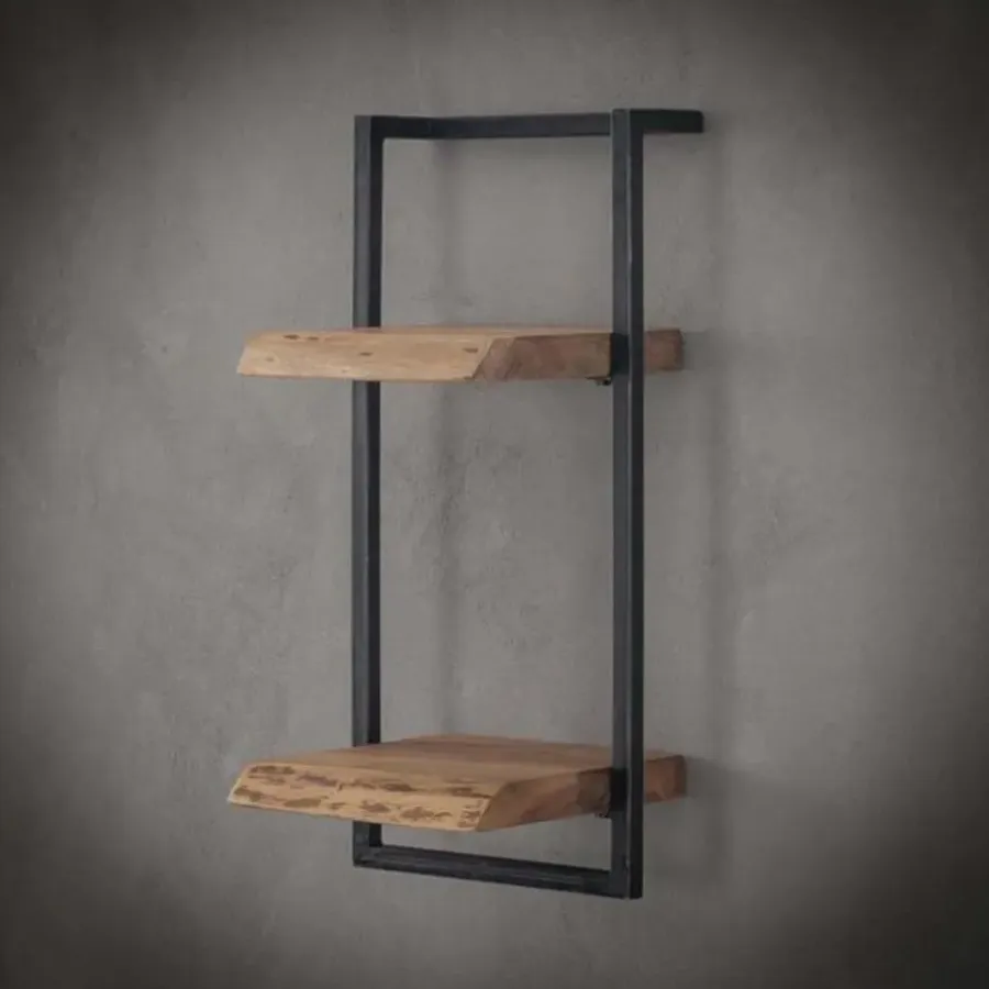 Hoyz Collection Hoyz - Wandplanken set Edge - Acaciahout - Complete set - 6 stuks
