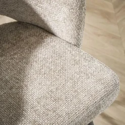 Barkrukken-Hoyz Collection - Barstoel Boucle Salon - Tissee Cargo Zandkleur - Set van 2