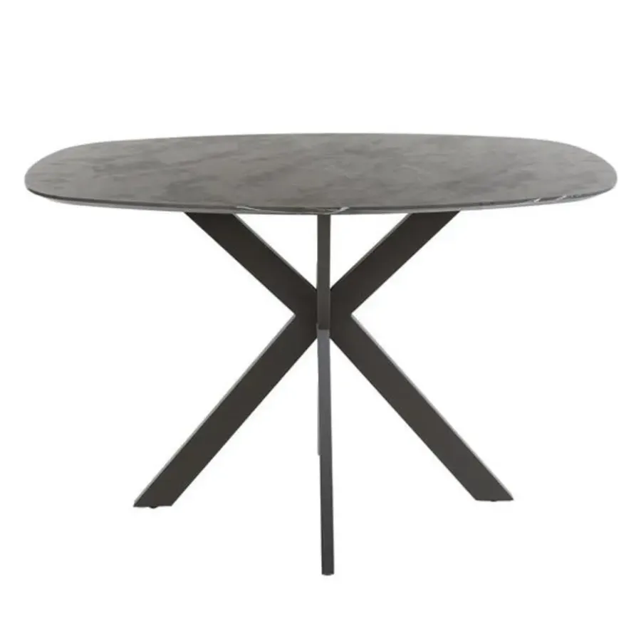 Hoyz Collection - Bartafel Kruisframe Deens Ovaal - 3D Zwart Bruin