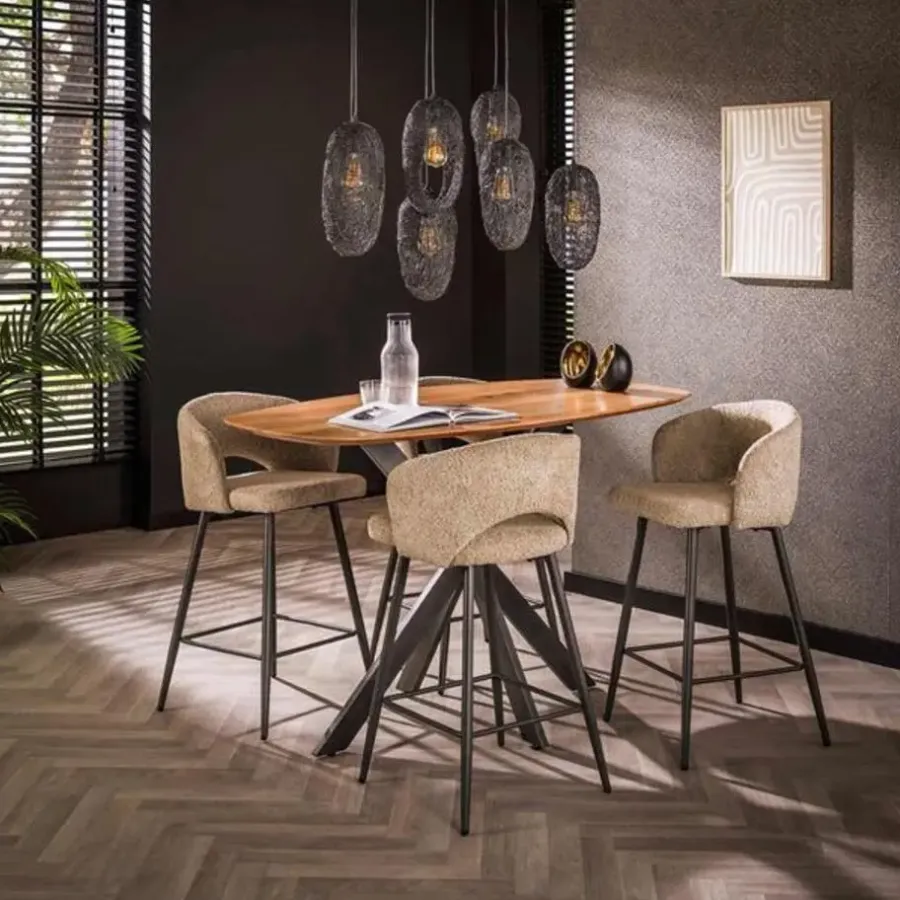 Bartafels-Hoyz Collection - Bartafel Arhus 140cm - Massief Acacia Naturel