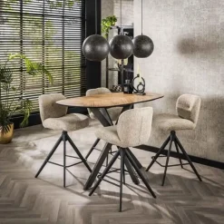Bartafels-Hoyz Collection - Bartafel 140 Organisch - Gerecycled Teakhout Fineer