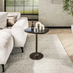 Bijzettafels-Hoyz Collection - Bijzettafel Eclipse M - Koper Antiek Finish