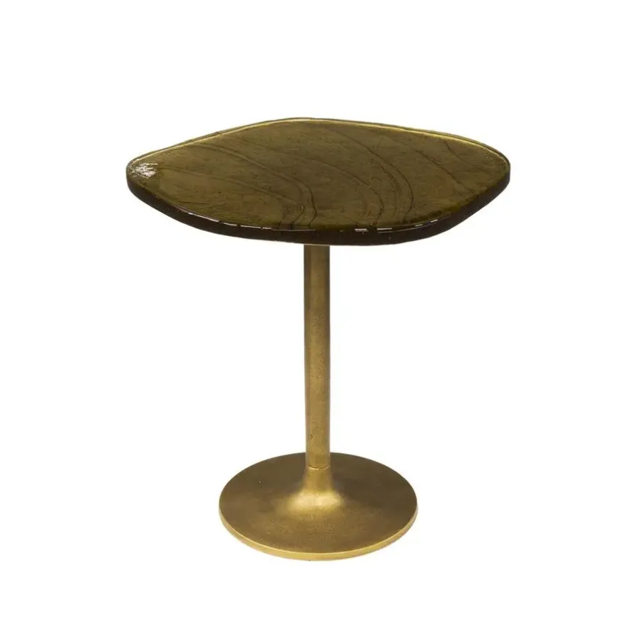 Bijzettafels-Hoyz Collection - Bijzettafel Eclipse S - Goud Antiek Finish