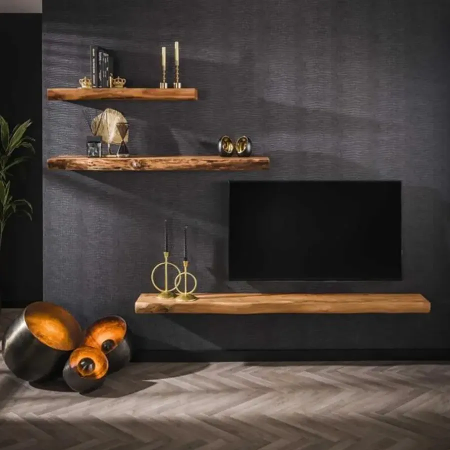 Hoyz Collection - Wandplank Tree 150cm - Acaciahout - M