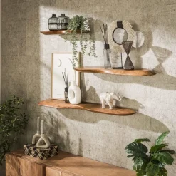 Wandplanken-Hoyz Collection - Wandplank 60cm Organic - Massief Acacia Naturel
