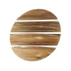 Hoyz Collection - Wandschap Set-4 Rond - Massief Margosa Naturel