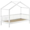 1-Persoons Bedden-Vipack Huisbed Forrest 90x200cm - massief beukenhout - wit