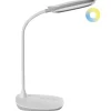 Leen Bakker HYDRA - Bureaulamp LED - Wit - Synthetisch materiaal