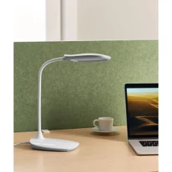Leen Bakker HYDRA - Bureaulamp LED - Wit - Synthetisch materiaal
