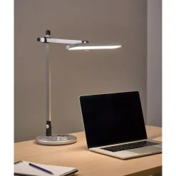 Bureaulampen|Bureaulampen-Leen Bakker HYDRUS - Bureaulamp LED - Zilver - ABS