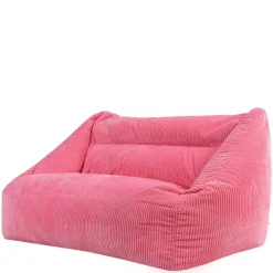 Zitzakken-icon - Cecilia Zitzak Bank - Ribfluweel - Kauwgomroze