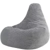 icon - Dalton XL Zitzak Fauteuil - Gaming - Ribfluweel - Grijs