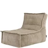 Zitzakken-icon - Dolce Lounge Zitzak - Ligstoel - Ribfluweel Fauteuil - Beige