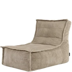 Zitzakken-icon - Dolce Lounge Zitzak - Ligstoel - Ribfluweel Fauteuil - Beige