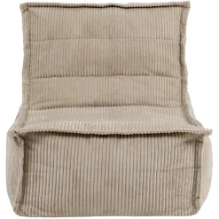 Zitzakken-icon - Dolce Lounge Zitzak - Ligstoel - Ribfluweel Fauteuil - Beige