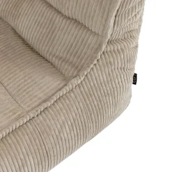 Zitzakken-icon - Dolce Lounge Zitzak - Ligstoel - Ribfluweel Fauteuil - Beige