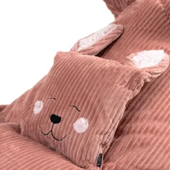 icon - Kinderzitzak Stoel Konijn - Ribfluweel - Roze