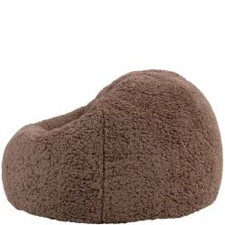 icon - Kingston Kinderzitzak Stoel - Ribfluweel - Fluffy Pluche Teddy - Mocha