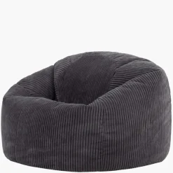 Zitzakken-icon - Kingston XL Zitzak Fauteuil - Ribfluweel - Houtskool