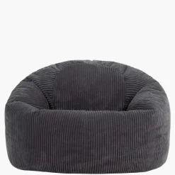 Zitzakken-icon - Kingston XL Zitzak Fauteuil - Ribfluweel - Houtskool