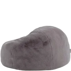 icon - Kingston Zitzak Fauteuil - Fluffy Pluche Imitatiebont - Grijs