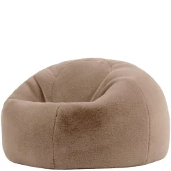 Zitzakken-icon - Kingston Zitzak Fauteuil - Fluffy Pluche Imitatiebont - Mocha