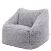 icon Kindersitzakken Teddybeer - Fleece Zitzak - Grijs