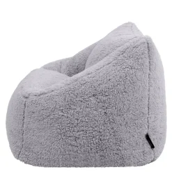 icon Kindersitzakken Teddybeer - Fleece Zitzak - Grijs
