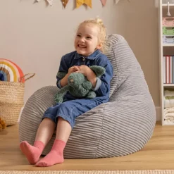 Zitzakken-icon Kinderzitzakken Dalton - Corduroy Zitzak - Grijs