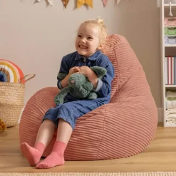 Zitzakken-icon Kinderzitzakken Dalton - Corduroy Zitzak - Oud roze
