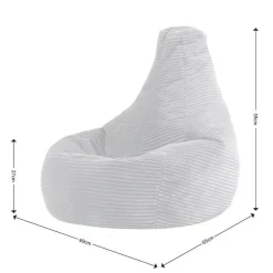 Zitzakken-icon Kinderzitzakken Dalton - Corduroy Zitzak - Oud roze
