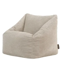 icon Kinderzitzakken Morgan - Corduroy Zitzak met Vulling - Beige