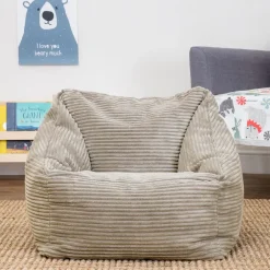 icon Kinderzitzakken Morgan - Corduroy Zitzak met Vulling - Beige